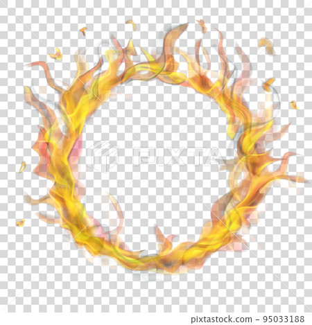 Ring of fire flame with smoke Ring of fire flame with smoke 95033188