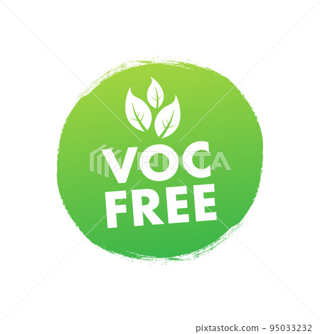 Voc free. Volatile organic compounds-free abstract. Vector stock illustration Voc free. Volatile organic compounds-free abstract. Vector stock illustration 95033232