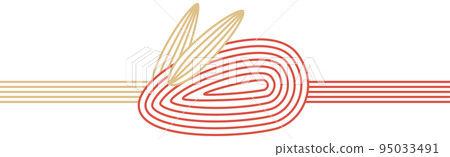 Mizuhiki with the motif of rabbits in the year of the rabbit Mizuhiki with the motif of rabbits in the year of the rabbit 95033491