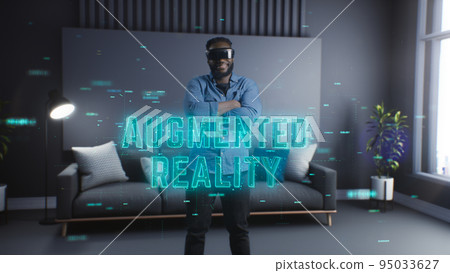 Augmented reality concept Augmented reality concept 95033627
