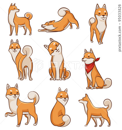 Playful Shiba Sticker Set Playful Shiba Sticker Set