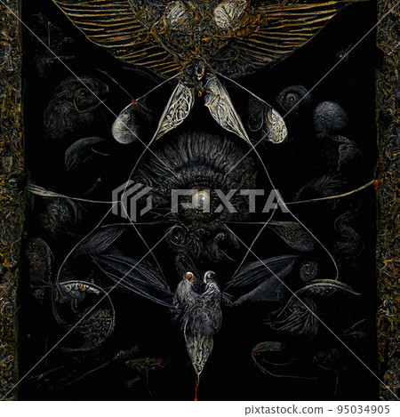 Halloween Vintage Background. Occult, Esoteric, Divination and Wicca Concept Halloween Vintage Background. Occult, Esoteric, Divination and Wicca Concept 95034905