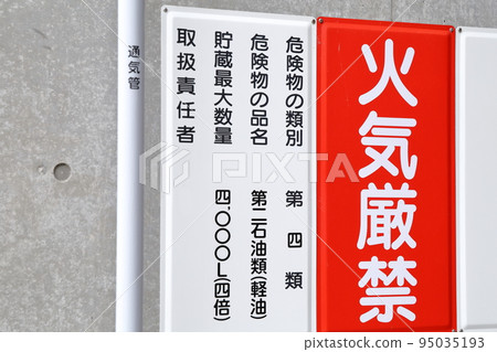 嚴禁火災 危險的地下儲罐 95035193