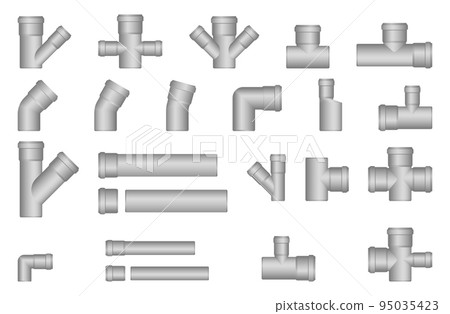 PVC sewer pipes for water supply systems, underground wiring. PVC sewer pipes for water supply systems, underground wiring. 95035423