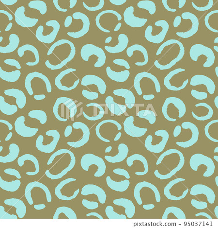 Abstract modern leopard seamless pattern. Animals trendy background. Color decorative vector stock illustration for print, card, postcard, fabric, textile. Modern ornament of stylized skin Abstract modern leopard seamless pattern. Animals trendy background. Color decorative vector stock illustration for print, card, postcard, fabric, textile. Modern ornament of stylized skin 95037141