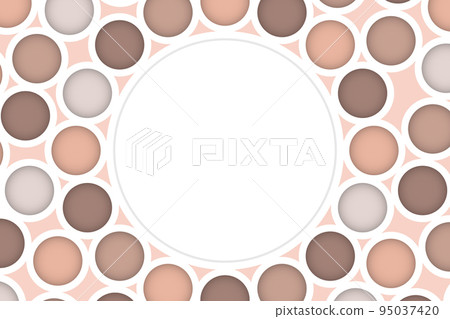 Abstract white background with round colorful paper cut abstract geometric shapes. Design for poster, banner, card. 3D paper images with a subtle blend of pastel colors. Copy space. Abstract white background with round colorful paper cut abstract geometric shapes. Design for poster, banner, card. 3D paper images with a subtle blend of pastel colors. Copy space. 95037420