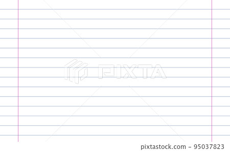 Grid paper. Abstract striped background with color horizontal lines. Geometric pattern for school, wallpaper, textures, notebook. Lined paper blank isolated on transparent background 95037823