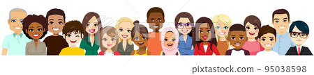 Portrait Of Multicultural Team Group 95038598