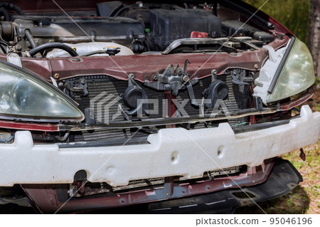 As a result of a car accident, a vehicle needs to have its bumper replaced As a result of a car accident, a vehicle needs to have its bumper replaced 95046196