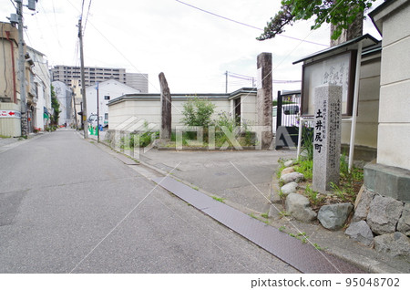 Shinshu, Matsumoto City, old town name sign, scene near "Doijiri-machi" 95048702