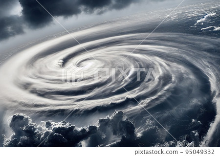 Hurricane super typhoon over ocean atmospheric cyclone Hurricane super typhoon over ocean atmospheric cyclone 95049332