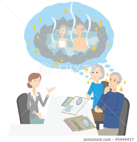 申請國內溫泉旅行的資深夫婦 95049457