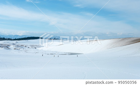 雪景鳥取沙丘 95050356