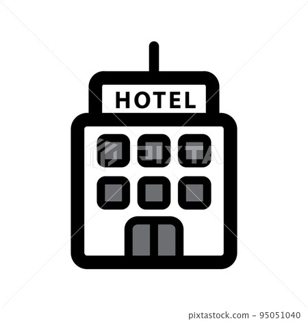 Illustration Vector graphic of Hotel icon 95051040