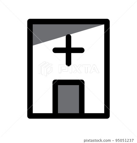 Illustration Vector graphic of Hospital icon 95051237