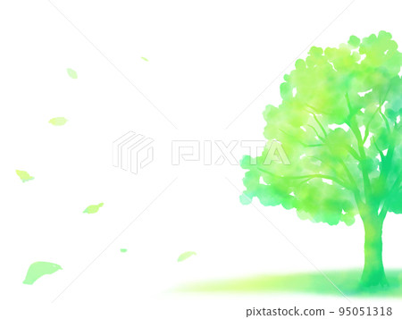 水彩樹生態背景素材 水彩樹生態背景素材 95051318