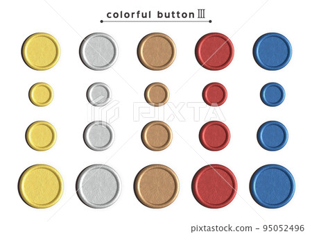 Simple colorful button [three-dimensional / foil style] 95052496