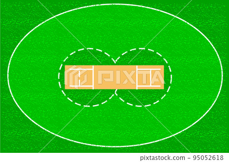 Cricket court vector Cricket court vector 95052618