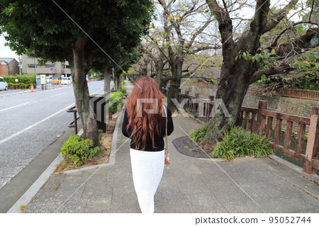 在連接奧之細道的大垣周圍漫步 14(岐阜縣大垣市水門川) 在連接奧之細道的大垣周圍漫步 14(岐阜縣大垣市水門川) 95052744