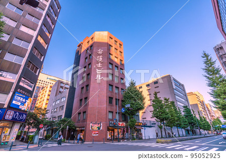 The cityscape of Yokohama, Japan, around Yokohama's Kannai Station. Overlooking the streets of Honmachi 2-chome 95052925