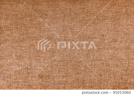 Texture of brown upholstery fabric. Decorative textile background 95053060