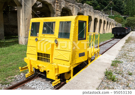 Restored ruins of Taishi Station Motor car and hopper ruins Restored ruins of Taishi Station Motor car and hopper ruins 95053130