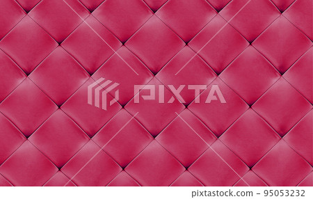 Pink natural leather background, classic checkered pattern for furniture, wall, headboard Pink natural leather background, classic checkered pattern for furniture, wall, headboard 95053232