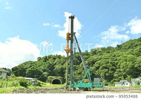 Boring machine for geological survey of bypass road 95053488