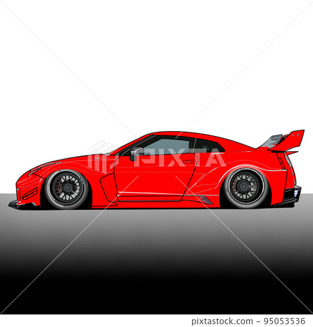 跑車汽車插畫背景 95053536