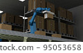 Collaborative industrial robots working in factory warehouses 95053658