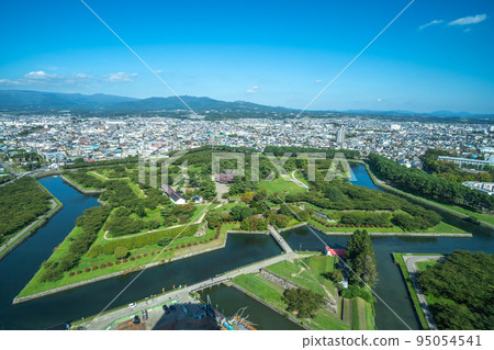 Scenery from Goryokaku Tower in Hakodate Scenery from Goryokaku Tower in Hakodate 95054541