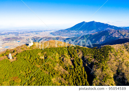 茨城縣寶京山和筑波山的山頂 茨城縣寶京山和筑波山的山頂 95054589