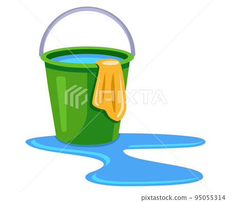 bucket of water to wash the floor. wipe off the water with a rag bucket of water to wash the floor. wipe off the water with a rag 95055314