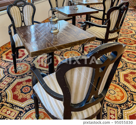 Fragments of vintage luxurious furniture in the Romanov style. Fragments of vintage luxurious furniture in the Romanov style. 95055830