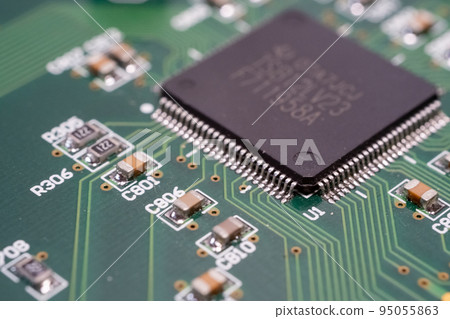 A base placed on top of a computer base 95055863