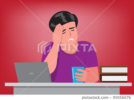 Men with aerosol sprays to dilate the bronchi and lungs. internal organs of the body health care concept vector illustration Men with aerosol sprays to dilate the bronchi and lungs. internal organs of the body health care concept vector illustration 95056076