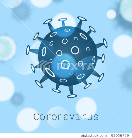Abstract virus strain model of coronavirus COVID-19. Vector illustration Abstract virus strain model of coronavirus COVID-19. Vector illustration 95056769