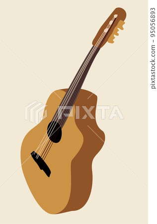 Guitar. Stringed musical instrument. Musical concept. Guitar. Stringed musical instrument. Musical concept. 95056893