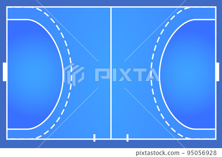 Handball court vector - Stock Illustration [95056928] - PIXTA