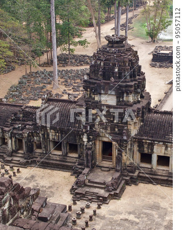 Architecture of ancient temple complex Angkor, Siem Reap Architecture of ancient temple complex Angkor, Siem Reap 95057112
