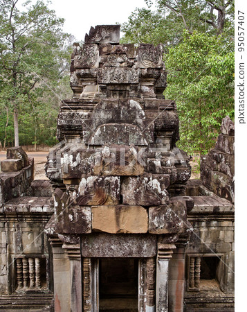 Architecture of ancient temple complex Angkor, Siem Reap 95057407