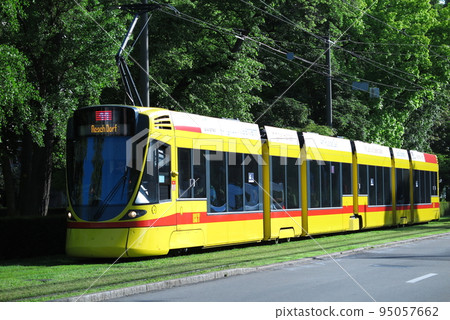 Tram in Basel city (Switzerland) Tram in Basel city (Switzerland) 95057662