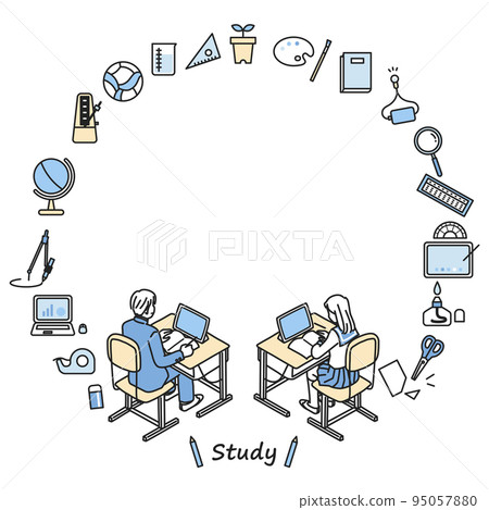 Student frame to study 95057880