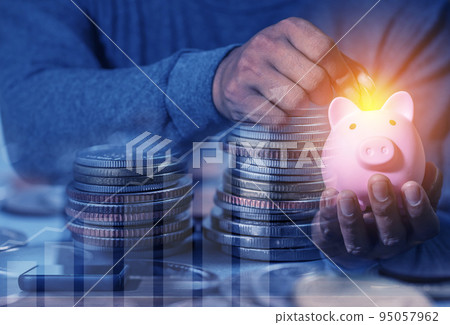 Investor online saving concept Investor online saving concept 95057962