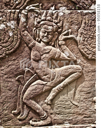 Architecture of ancient temple complex Angkor, Siem Reap 95058158