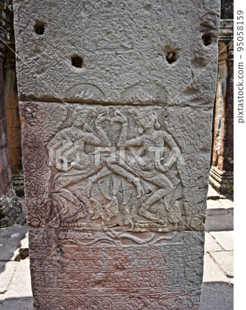 Architecture of ancient temple complex Angkor, Siem Reap Architecture of ancient temple complex Angkor, Siem Reap 95058159