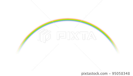 白色背景上的彩虹 白色背景上的彩虹 95058348
