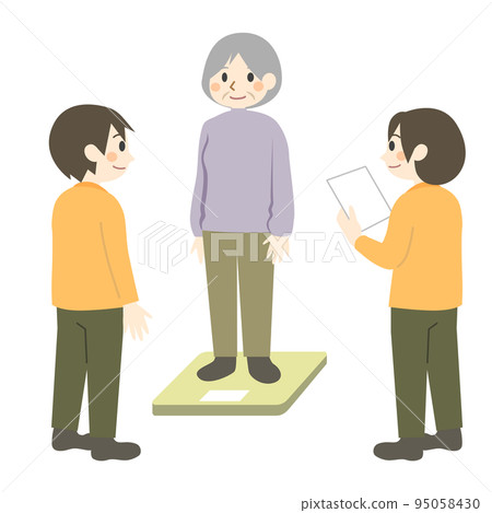Weight measurement of the elderly Standing measurement 95058430