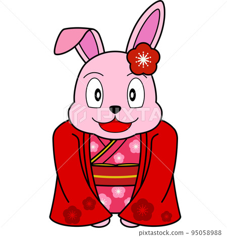 兔子年卡材料(和服) 兔子年卡材料(和服) 95058988