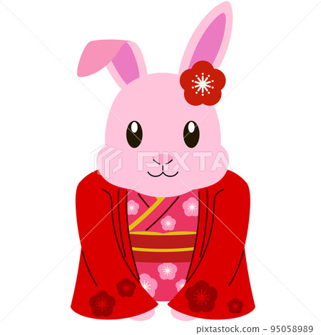 兔子年卡材料(和服) 兔子年卡材料(和服) 95058989
